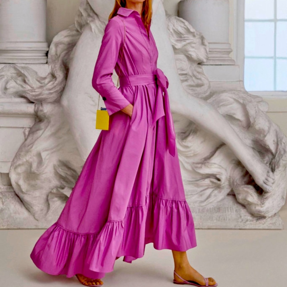 Carolina Herrera Long Dress with Large Now